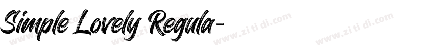 Simple Lovely Regula字体转换